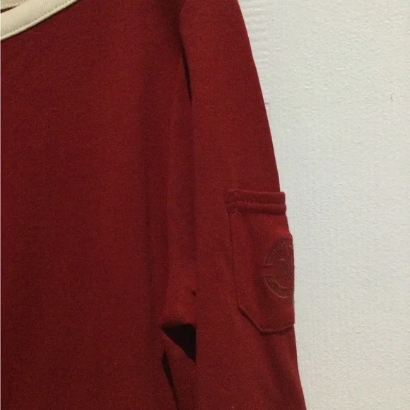 Lauren Ralph Lauren Women’s Red and Cream Long Sleeve Top - Picture 6 of 7